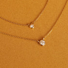 Medium Diamond Bezel Necklace