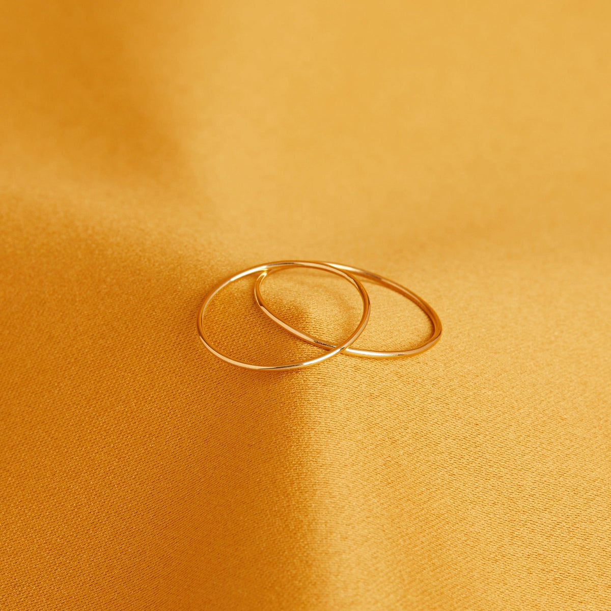 Gold Stackable Ring in Yellow, Rose or White Gold