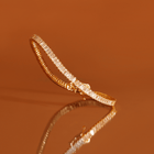 Lab Grown White Sapphire Baguette Tennis Bracelet
