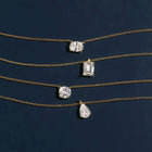 Oval Gemstone Solitaire Necklace