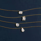 Round Gemstone Solitaire Necklace