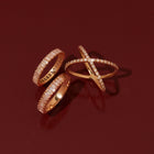 Lab Grown White Sapphire Baguette Eternity Ring