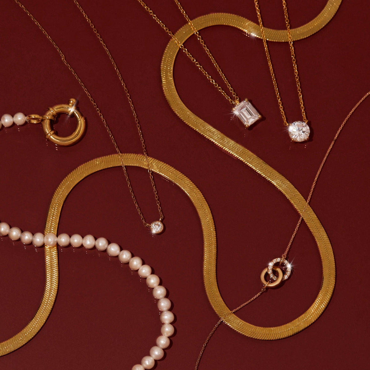 Mini Diamond Bezel Necklace