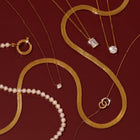Mini Diamond Bezel Necklace
