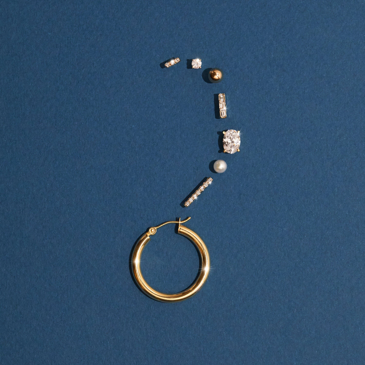 Oval Gemstone Solitaire Stud Earrings