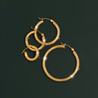 Gold Hoop Earrings - 3mm