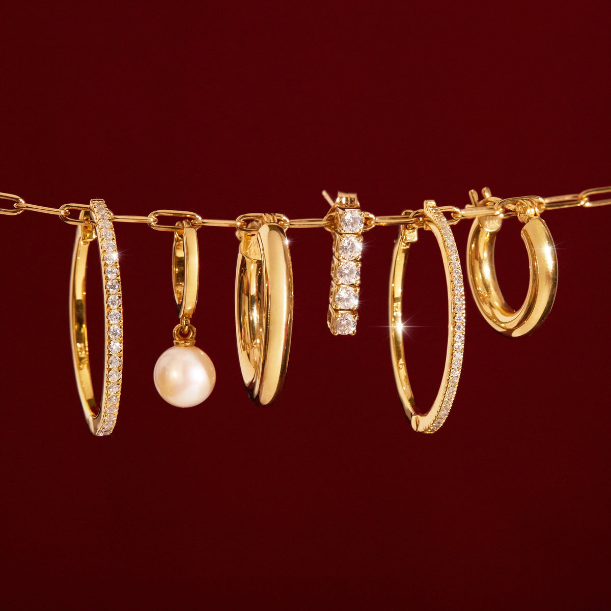 Gold Hoop Earrings - 3mm