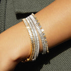 Baguette Lab Grown Diamond Tennis Bracelet