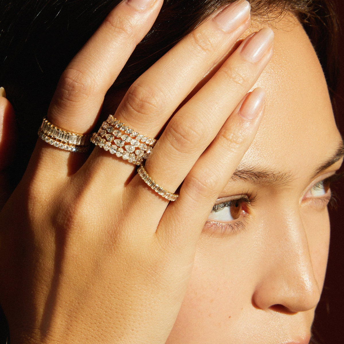 Bold Diamond Baguette Ring