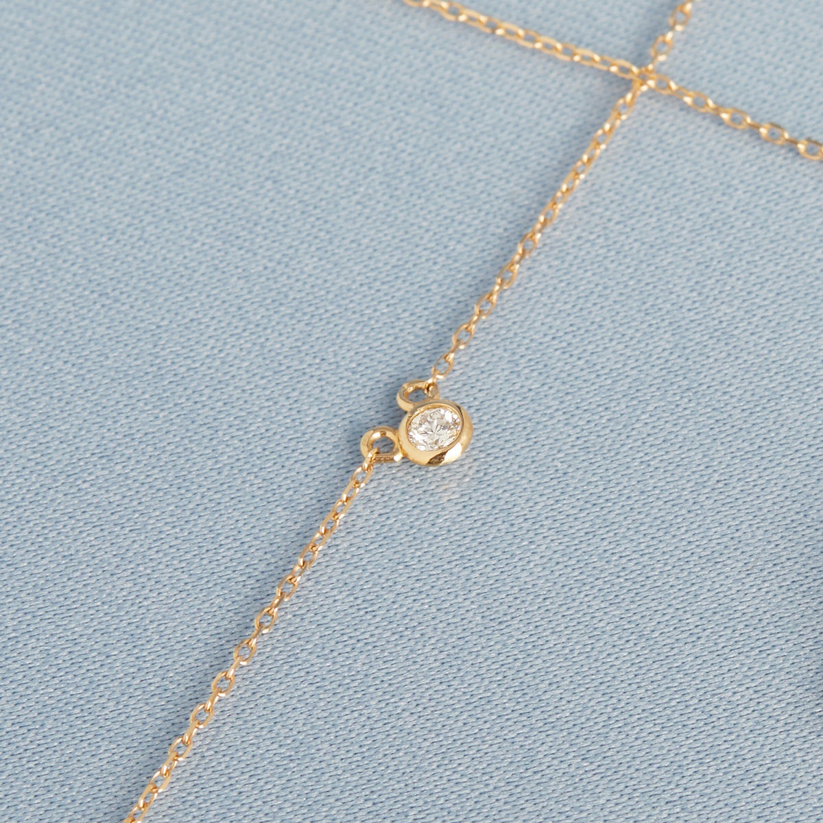 Mini Diamond Bezel Necklace