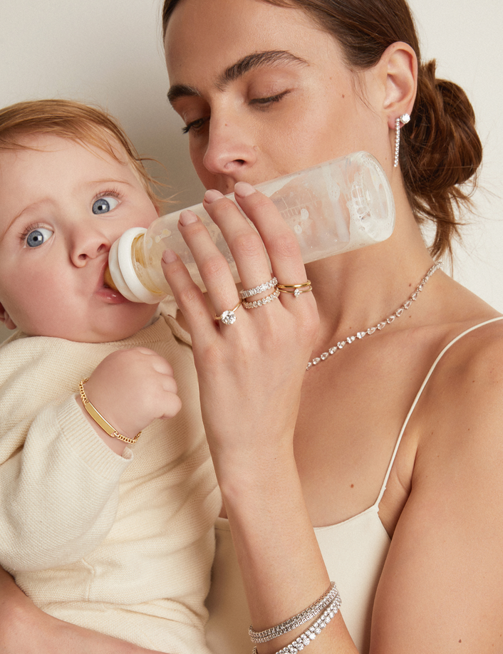 Baby ID Paperclip Chain Bracelet