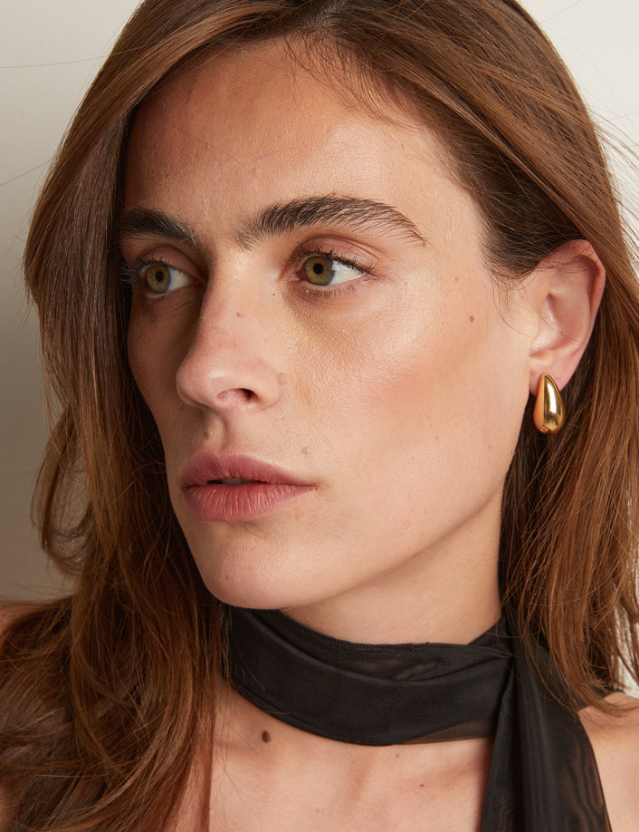Pillow Teardrop Earrings