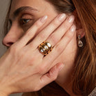 Chunky Lab Grown Diamond Emerald Ring