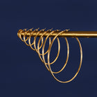 2mm Gold Hoop Earrings - 30mm