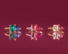 Toi et Moi Gemstone Classic Ring