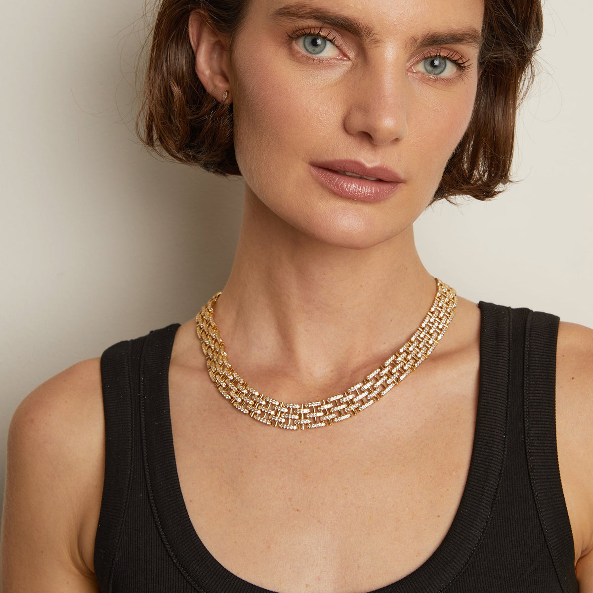 【U LAN】23FW★ [LAN ARCHIVE] 016 Layered clip necklace Amazon.com: Punk Layered Neckalce Chain Paperclip Link Chain