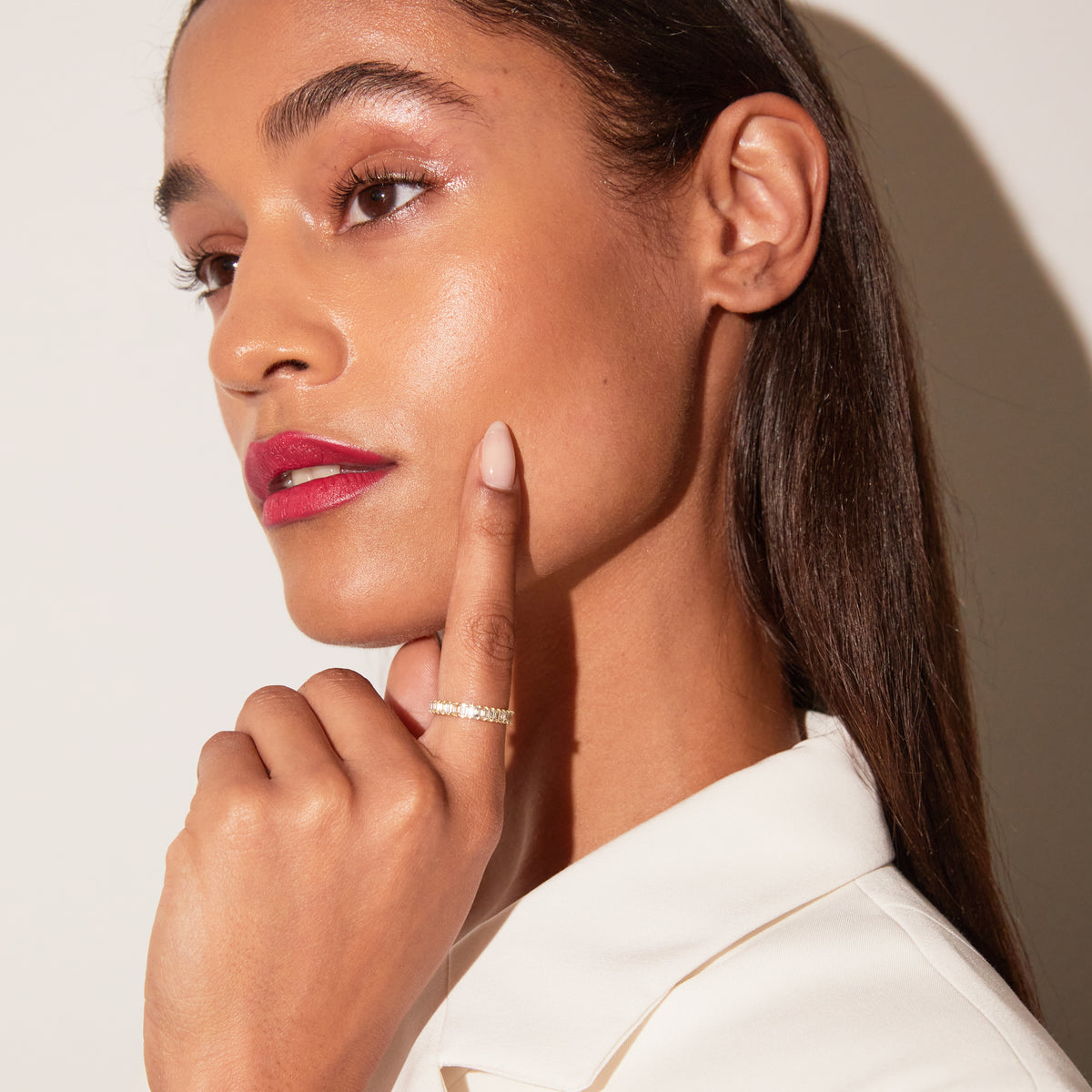 Bold Diamond Baguette Ring