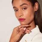 Bold Half Diamond Baguette Ring