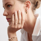 Toi et Moi Gemstone Heirloom Ring  - Green Emerald & Blue Sapphire