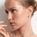 Small Chunky Hinged Hoop Earrings