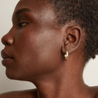 Chunky Lab Grown Diamond Oval Huggie Earrings