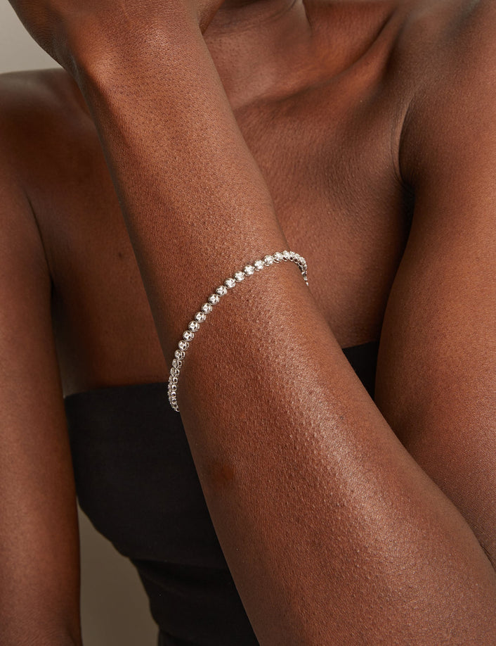 Mini Lab Grown Diamond Tennis Bracelet