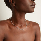 Lab Grown Diamond Wave Tennis Necklace