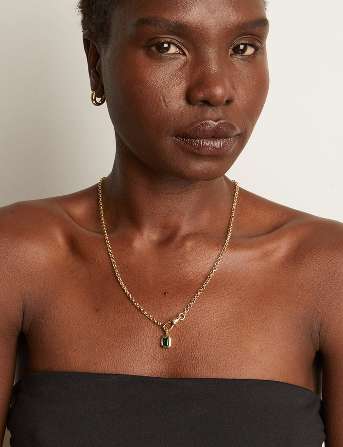 Gold Rolo Chain Necklace