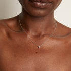 Lab Grown Pink Diamond Solitaire Necklace