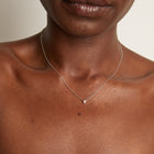 Lab Grown Pink Diamond Solitaire Necklace