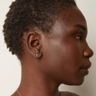 Lab Grown Blue Diamond Solitaire Stud Earrings