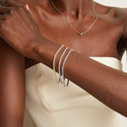 Lab Grown Blue Diamond Tennis Bracelet