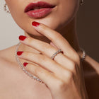 Lab Grown White Sapphire Heart Ring