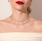 Lab Grown Diamond Wave Tennis Necklace