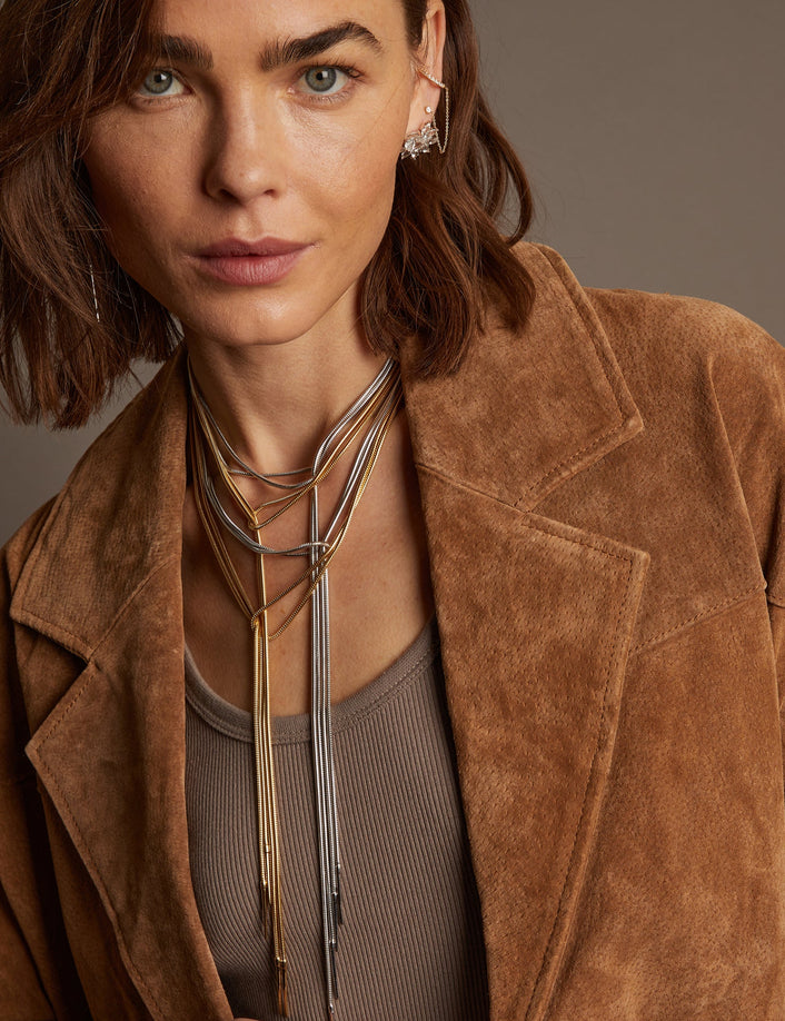 Aurate x Frye: Lasso Wrap Necklace