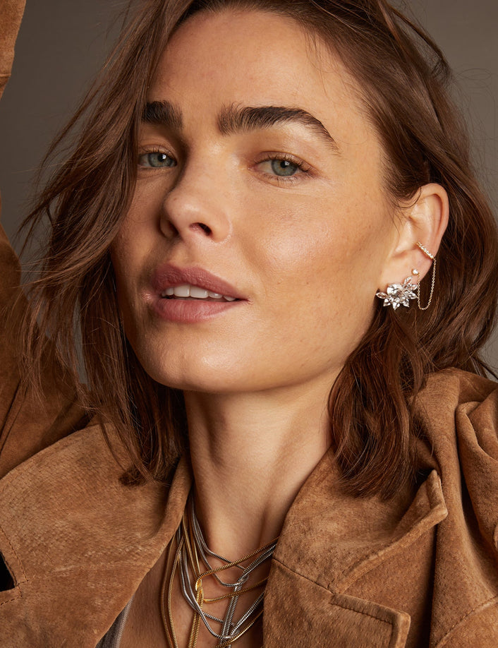 Aurate x Frye: Marquise Fringe Earrings