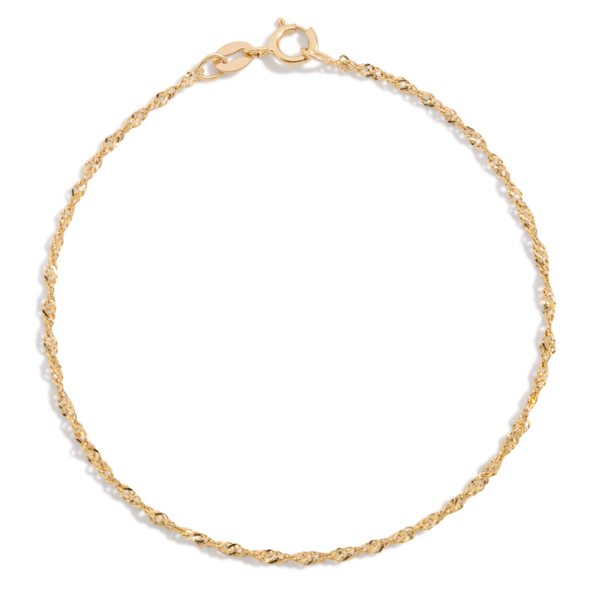 Barely There Chain Bracelet Vermeil 14k Yellow Gold 6in 6.5in 7in 7.5in First
