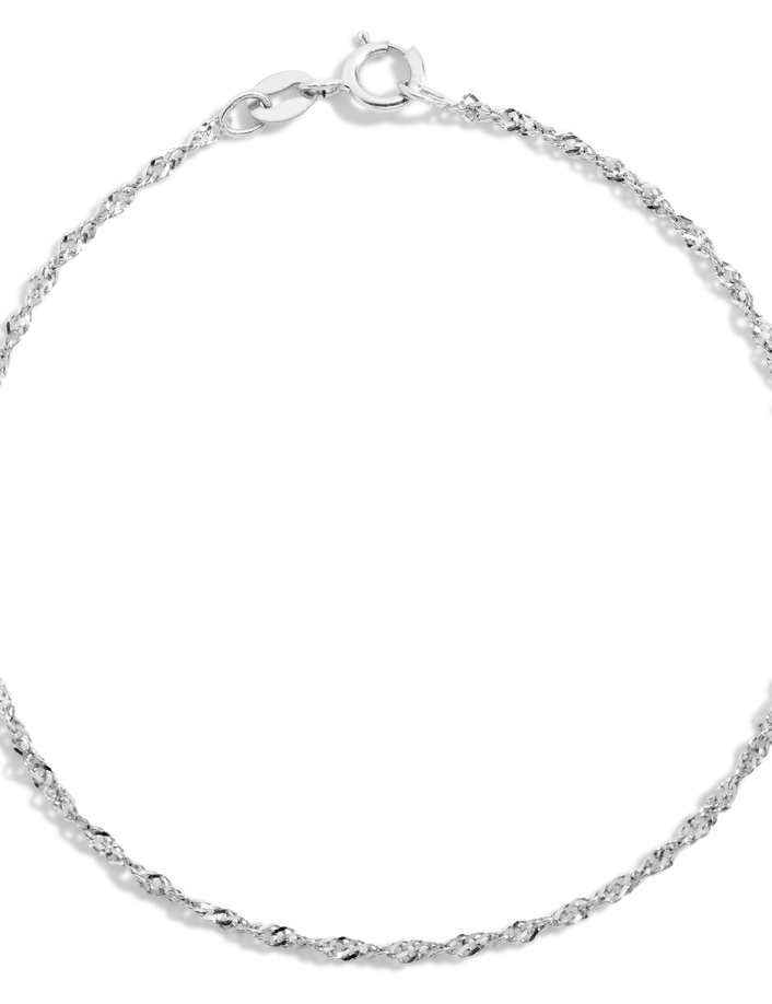 Barely There Chain Bracelet Vermeil 14k White Gold 6in 6.5in 7in 7.5in First