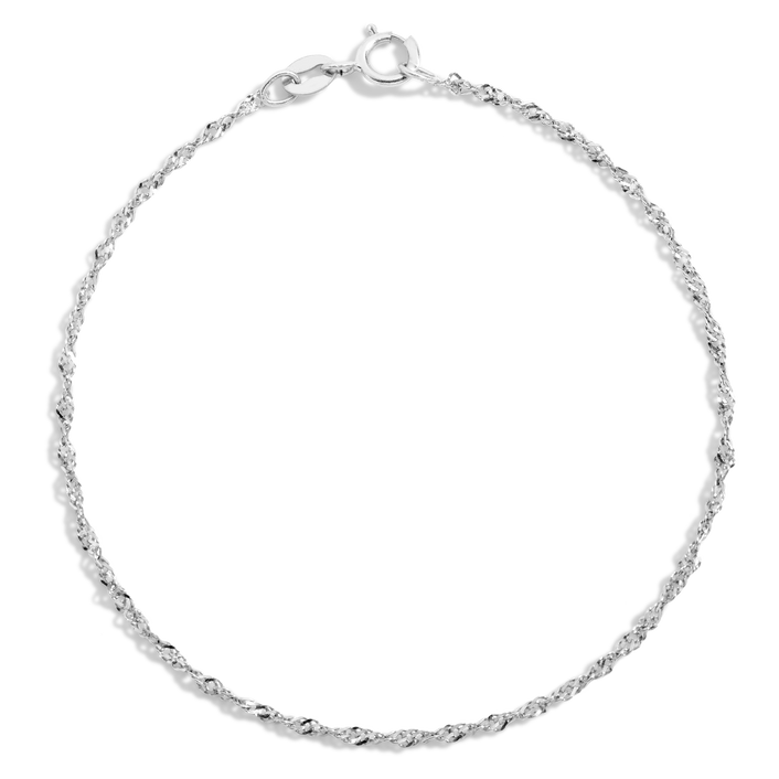 Barely There Chain Bracelet Vermeil 14k White Gold 6in 6.5in 7in 7.5in First
