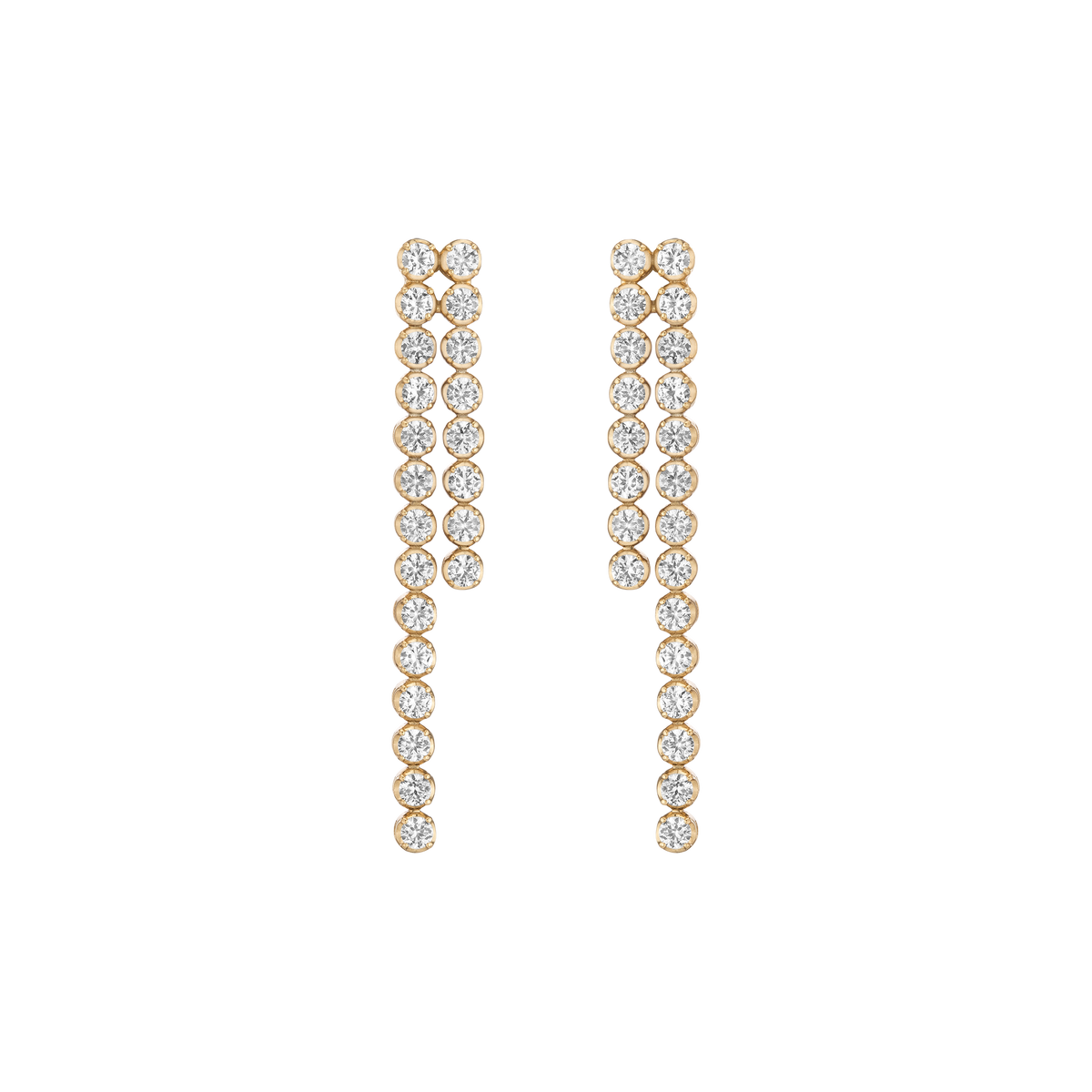 Aurate x Marilyn Monroe: Birth of a Star Tennis Earrings Vermeil Yellow Gold First