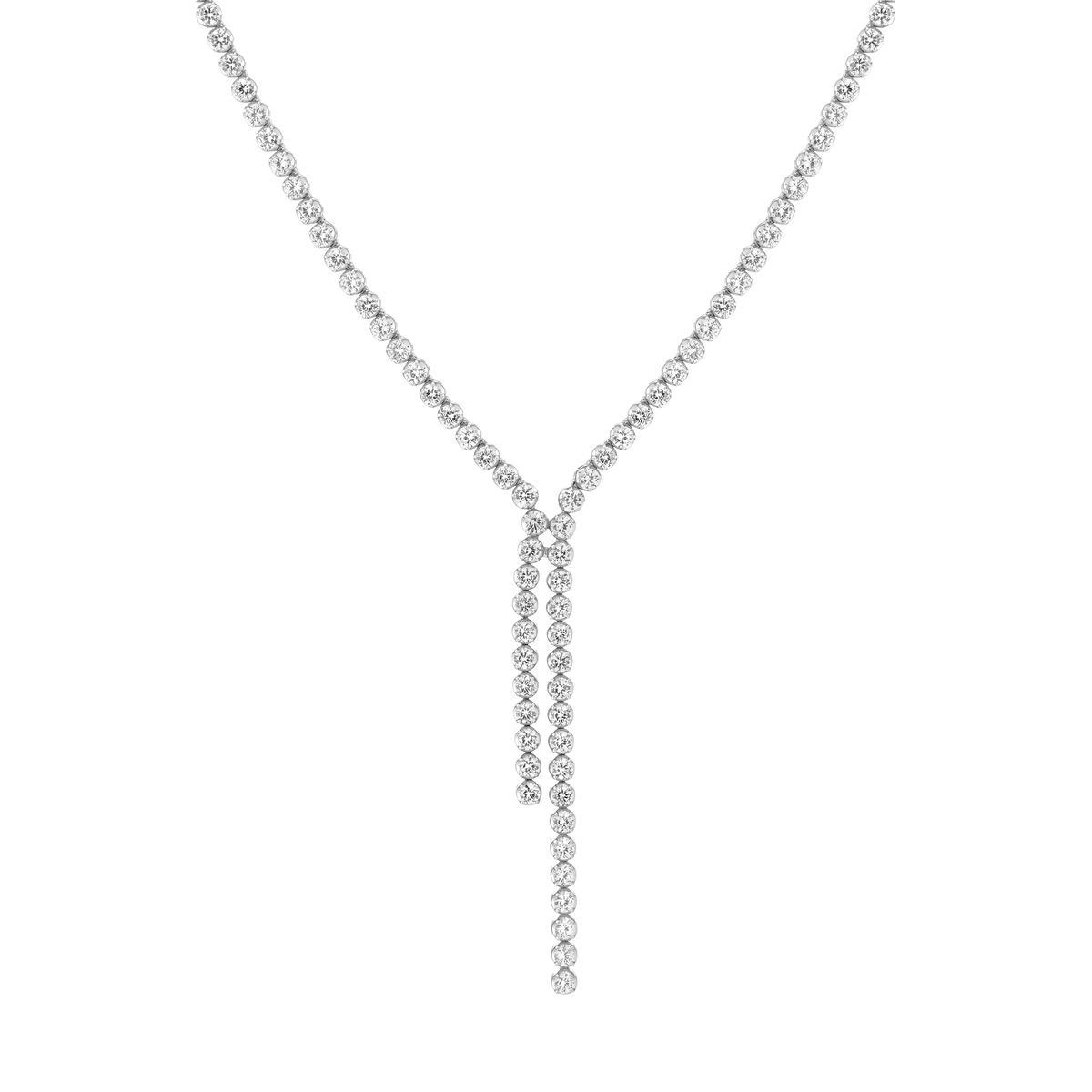 Aurate x Marilyn Monroe: Birth of a Star Tennis Necklace Vermeil White Gold 16in First