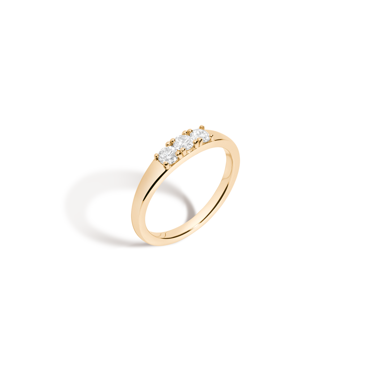 Bold Lab Grown Diamond Stacker 14k 18k Yellow Gold First