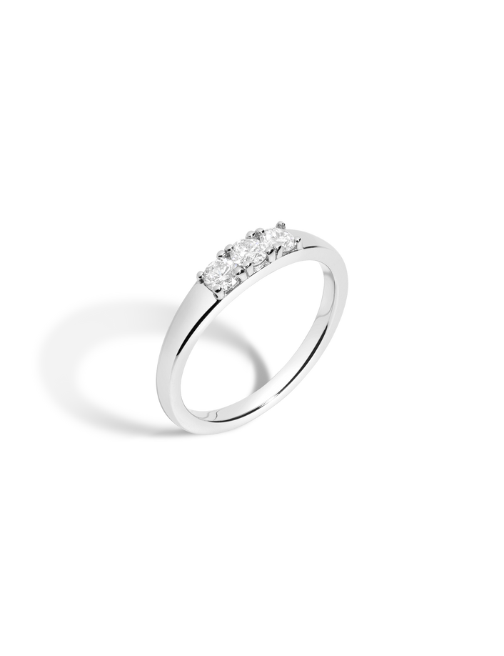 Bold Lab Grown Diamond Stacker Silver 14k 18k White Gold First