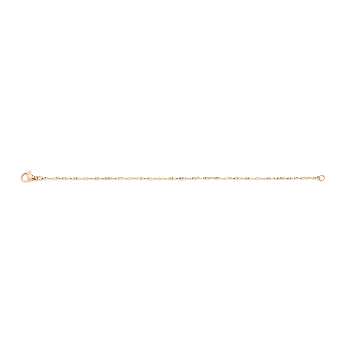 Unbreakable Barely There Chain Bracelet Stainless Steel Yellow Gold 6.5in 7in 7.5in 