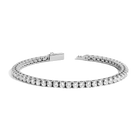 Unbreakable Lab Grown White Sapphire Tennis Bracelet