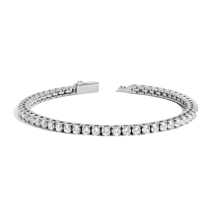 Unbreakable Lab Grown White Sapphire Tennis Bracelet