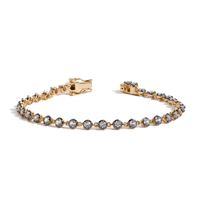 Black Rhodium Georgian Tennis Bracelet