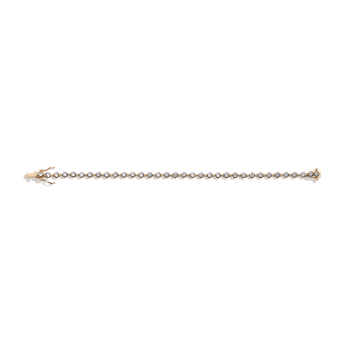 Black Rhodium Georgian Tennis Bracelet Vermeil Black 