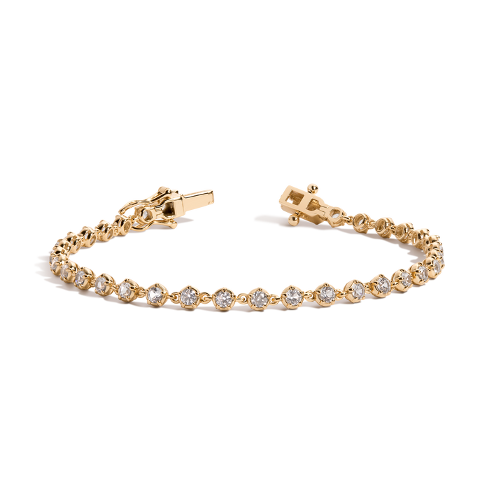 Lab Grown Diamond Georgian Tennis Bracelet