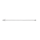 Lab Grown White Sapphire Georgian Tennis Bracelet